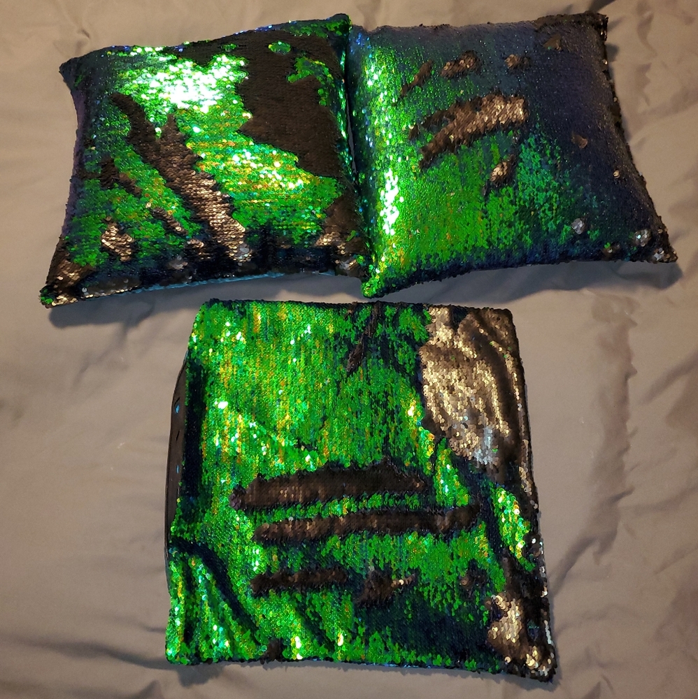 SOLD. Mermaid Sequin Pillow Cases